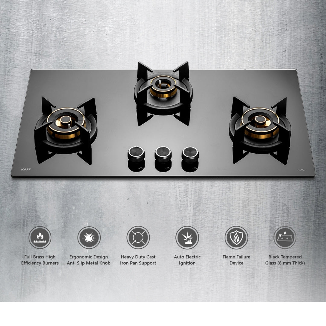 Kaff 78 cm 3 Burner Hob Infra INF 783