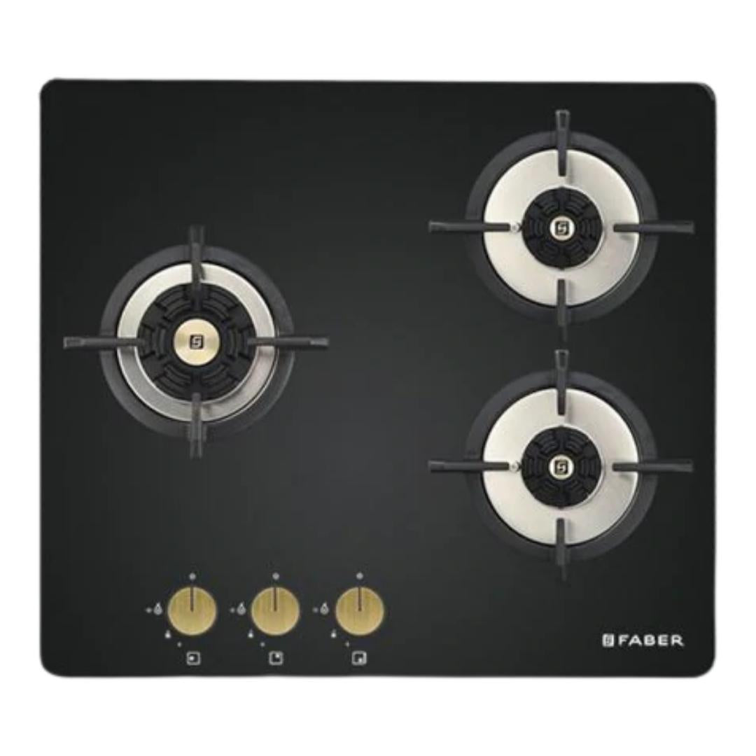 Faber 60 cm 3 Burner Hob Maxus Series MAXUS HT 603 CRS BR CI AI