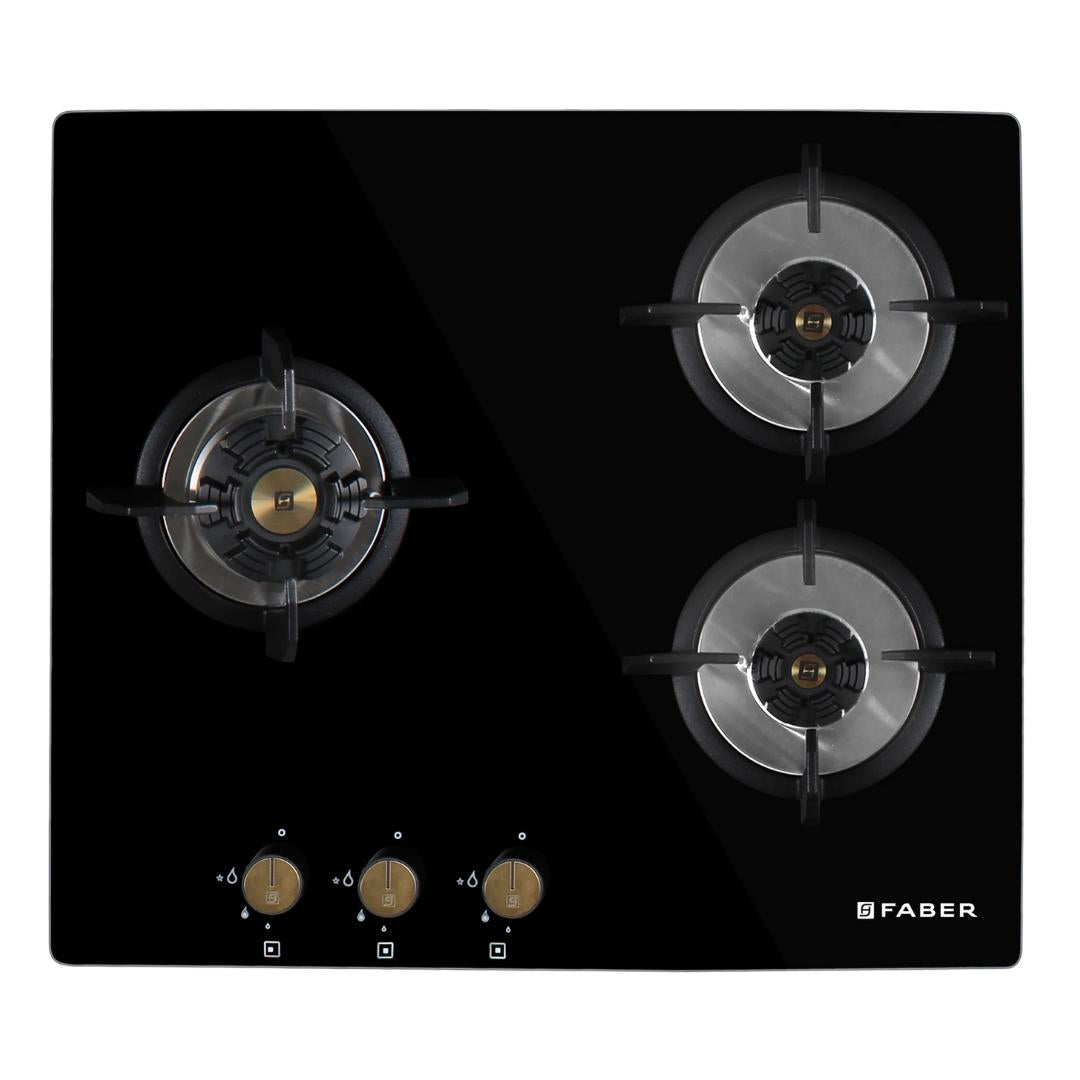 Faber 60 cm 3 Burner Hob Maxus Series MAXUS HT 603 CRS BR CI AI