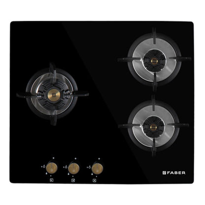 Faber 60 cm 3 Burner Hob Maxus Series MAXUS HT 603 CRS BR CI AI