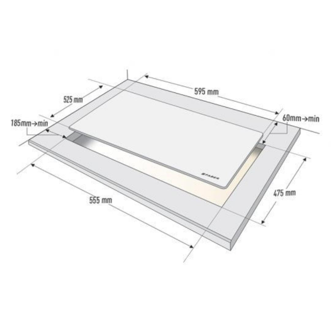 Faber 60 cm 4 Burner Hob Maxus Series MAXUS HT 604 CRS BR CI AI