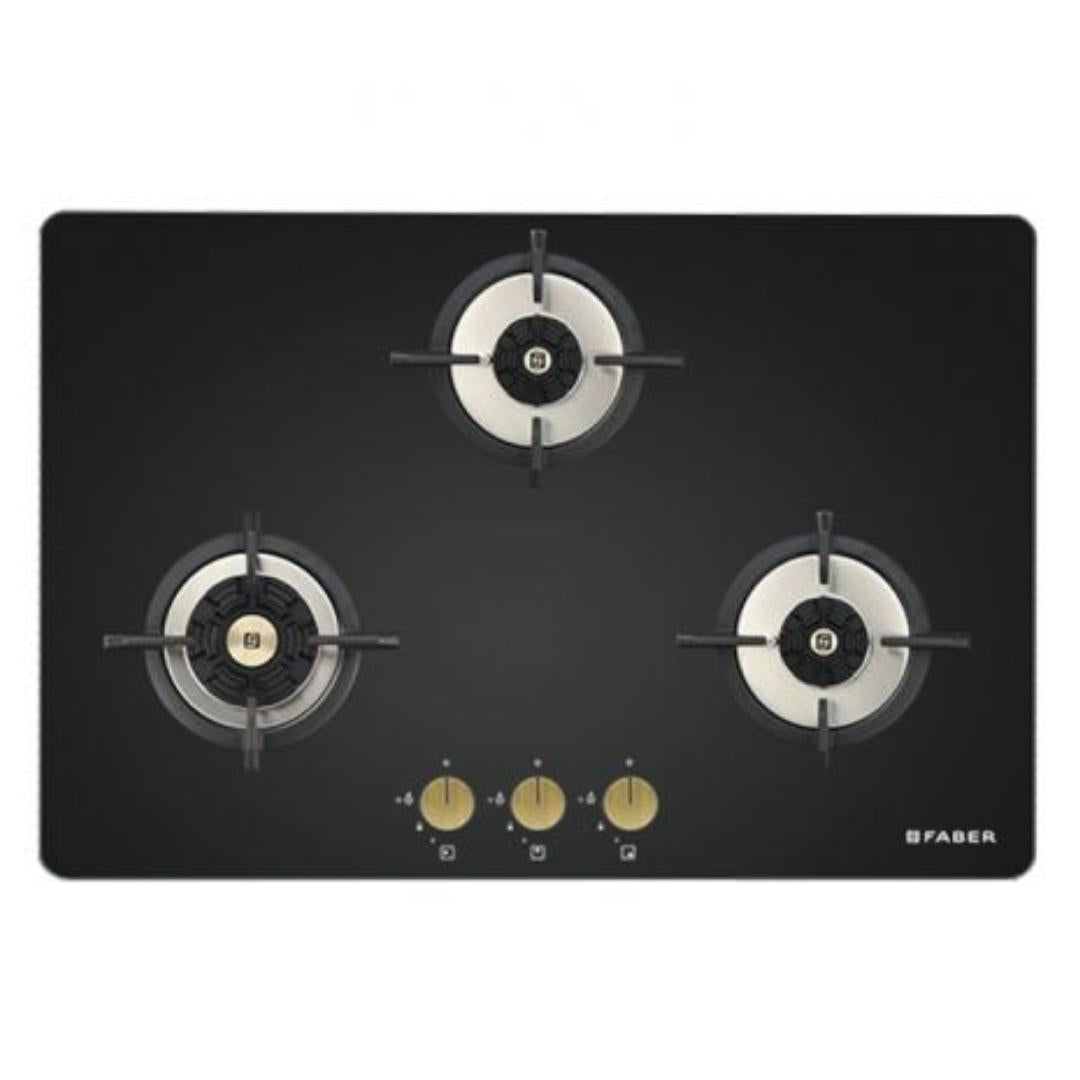 Faber 78 cm 3 Burner Hob Maxus Series MAXUS HT 783 CRS BR CI AI