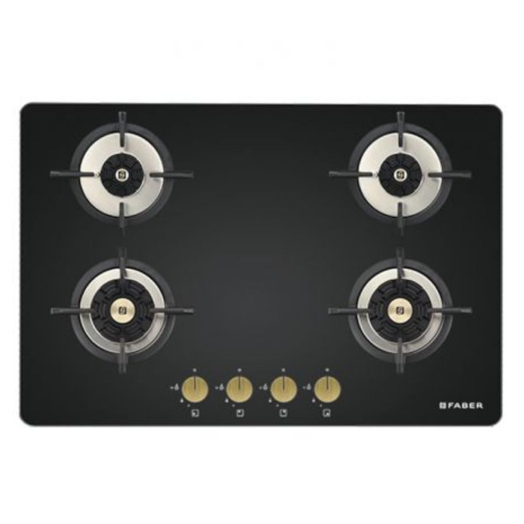 Faber Built In Oven FBIO 75L 9F BK + Faber Built-In Microwave FBI MWO 20 SG BK + Faber 75 cm Wall Mounted Chimney Auto Clean Series HOOD ARIES FL HC SC BK IN 75 + Faber 78 cm 4 Burner Hob Maxus Series MAXUS HT 784 CRS BR CI AI