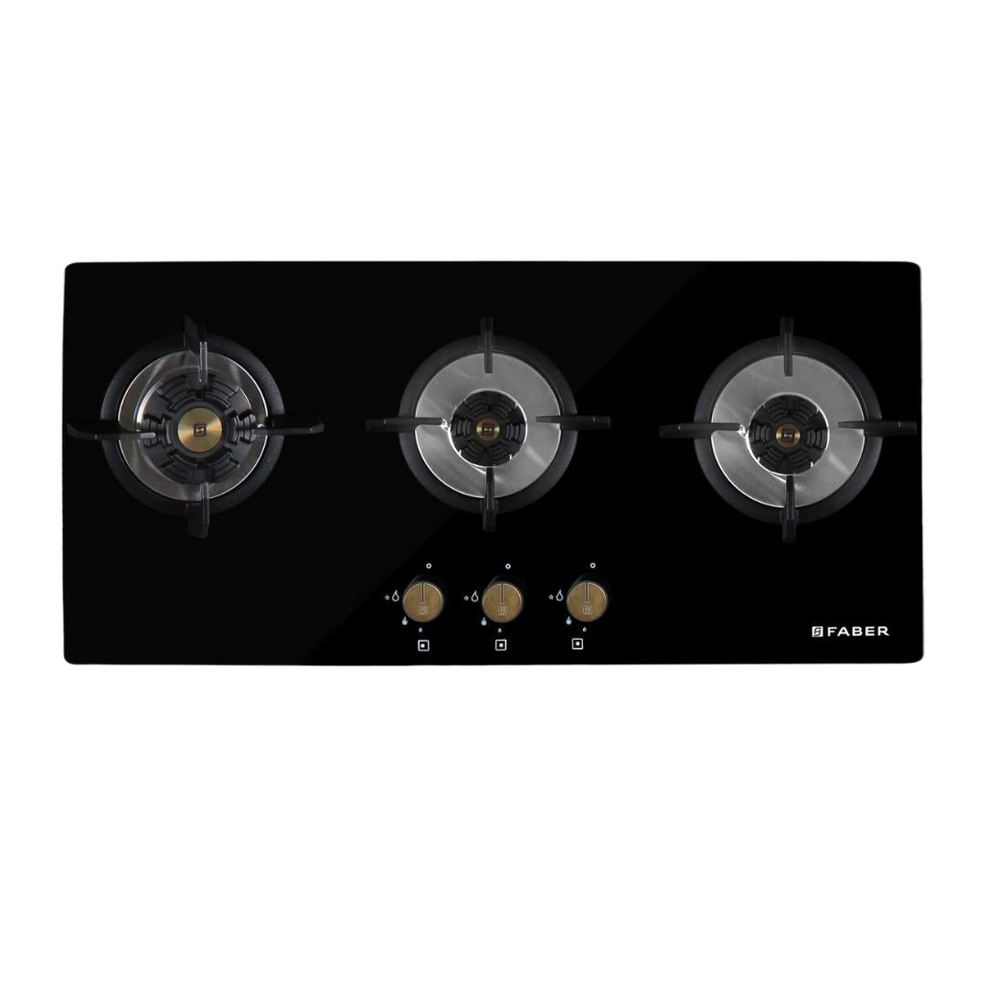 Faber 80 cm 3 Burner Hob Maxus Series MAXUS HT 803 CRS BR CI AI