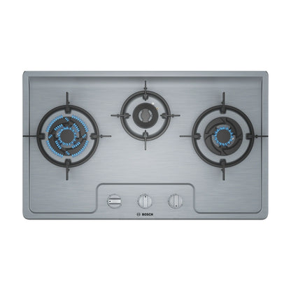 Bosch 70 cm 3 Burner Hob True Brass 3D Wheel PMD83D51NX