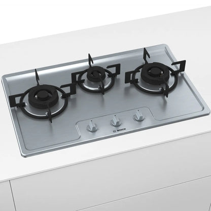Bosch 70 cm 3 Burner Hob True Brass 3D Wheel PMD83D51NX