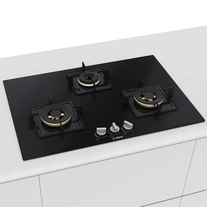 Bosch 75 cm 3 Burner Hob True Brass 2D PND7B6F10I