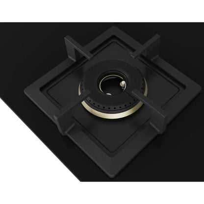 Bosch 90 cm Wall Mounted Chimney Series 2 DWA91BJ60I + Bosch 75 cm 3 Burner Hob True Brass 2D PND7B6F20I