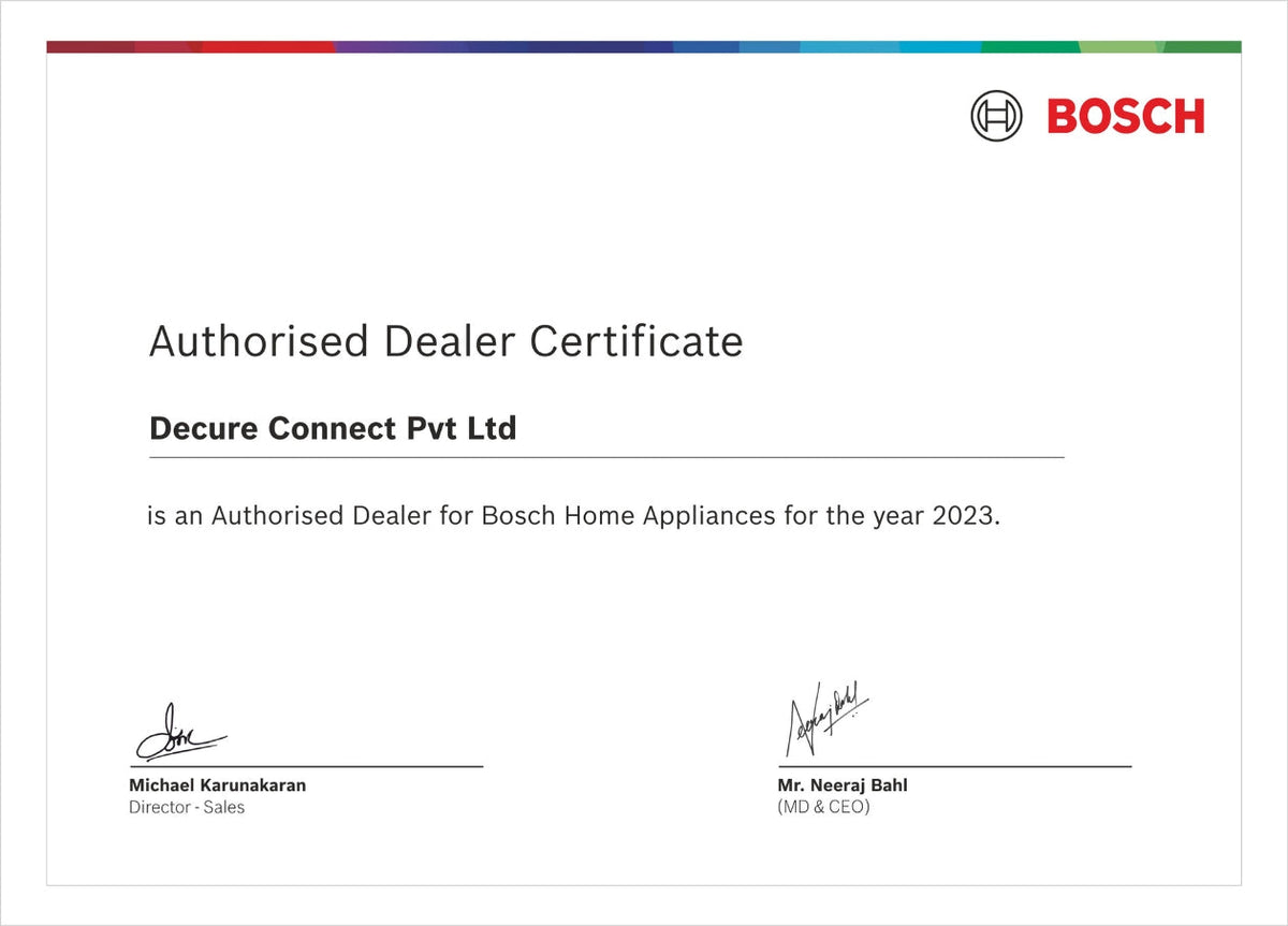 Bosch 90 cm Wall Mounted Chimney Series 2 DWA91BJ60I + Bosch 75 cm 3 Burner Hob True Brass 2D PND7B6F20I