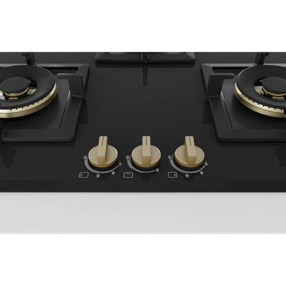 Bosch 75 cm 3 Burner Hob True Brass 3D PND7B6G20I