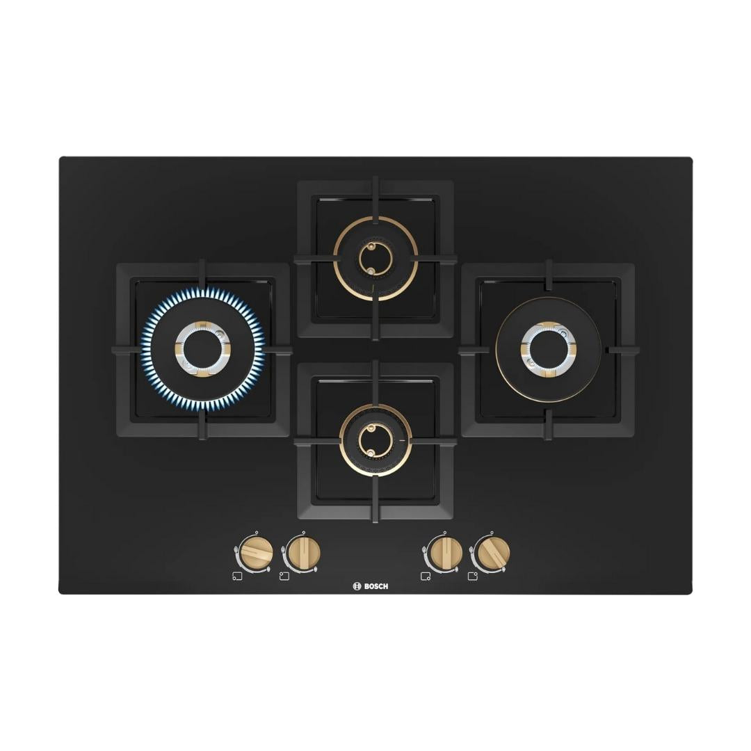 Bosch 75 cm 4 Burner Hob True Brass 2D PNI7B6F20I