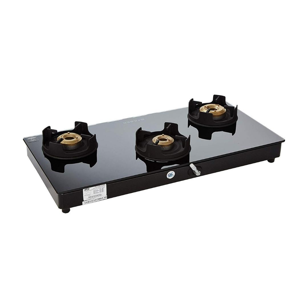 Faber 77 cm 3 Burner Cooktop ONYX 3BB BK CI