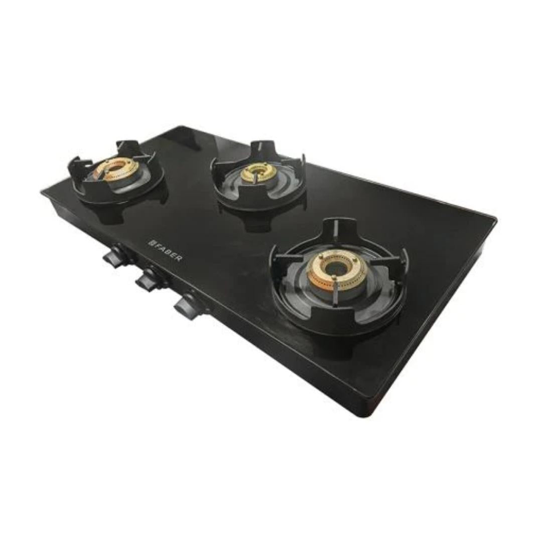 Faber 77 cm 3 Burner Cooktop ONYX 3BB BK CI