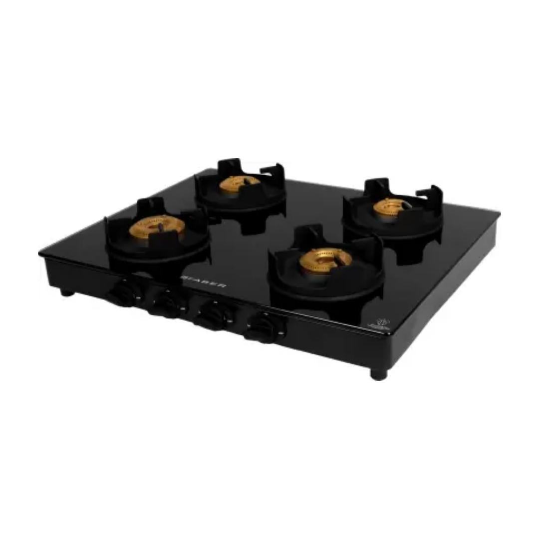 Faber 63 cm 4 Burner Cooktop ONYX 4BB BK CI