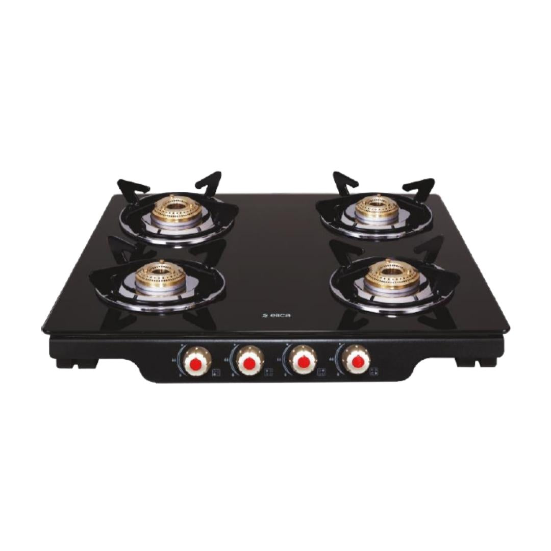 Elica 58 cm 4 Burner Cooktop DT SERIES PATIO ICT 460 BLK S