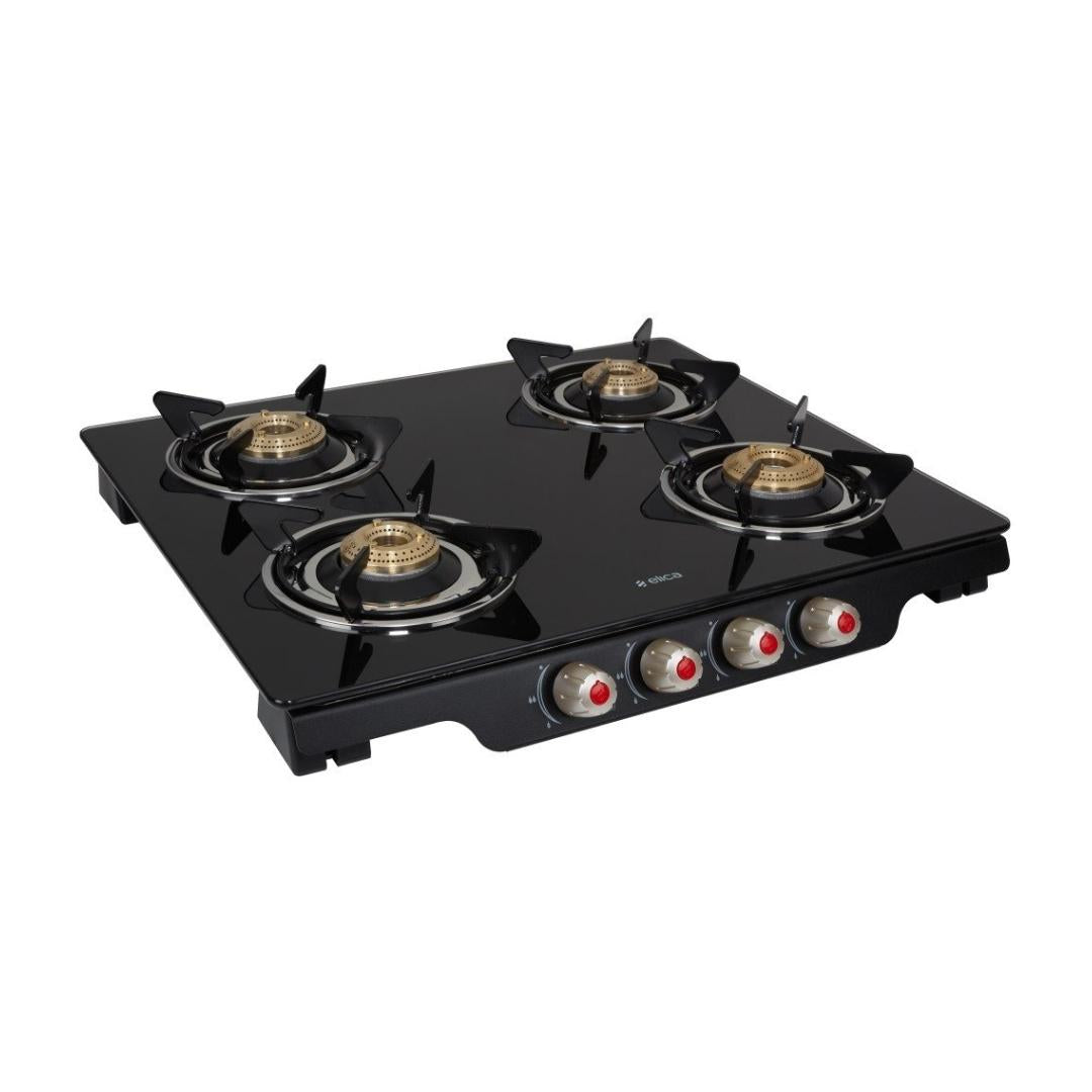 Elica 58 cm 4 Burner Cooktop DT SERIES PATIO ICT 460 BLK S