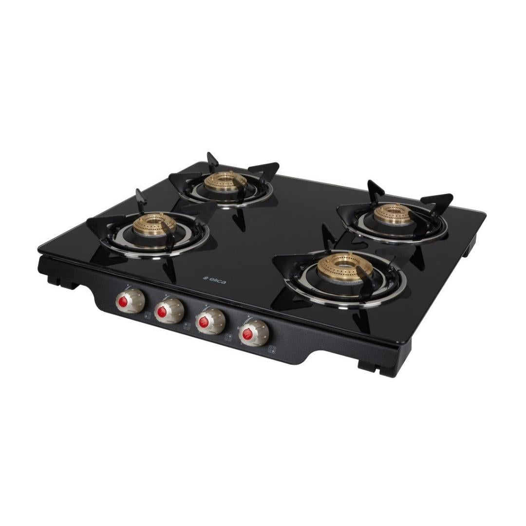 Elica 58 cm 4 Burner Cooktop DT SERIES PATIO ICT 460 BLK S