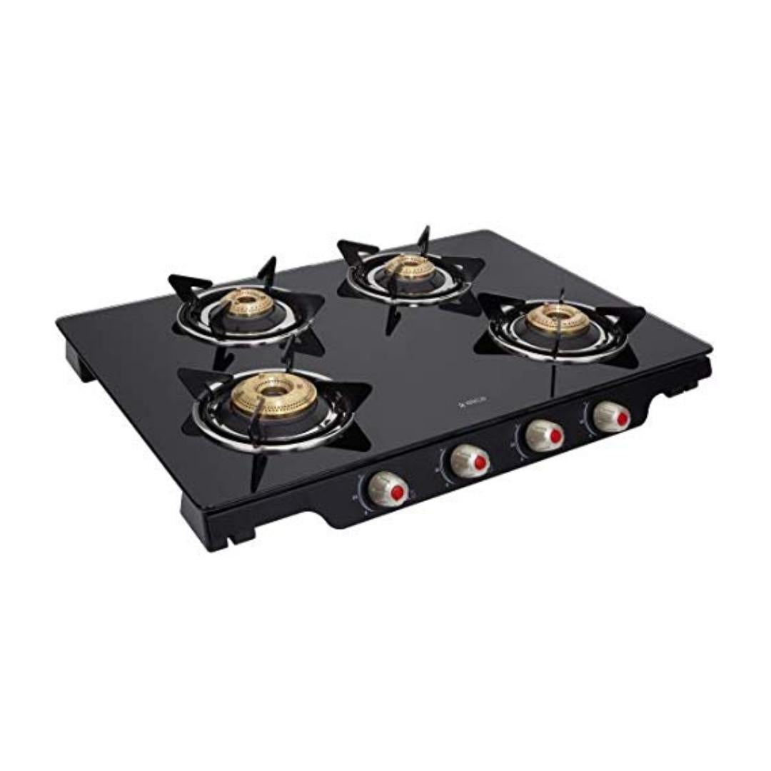 Elica 69 cm 4 Burner Cooktop DT SERIES PATIO ICT 469 BLK S
