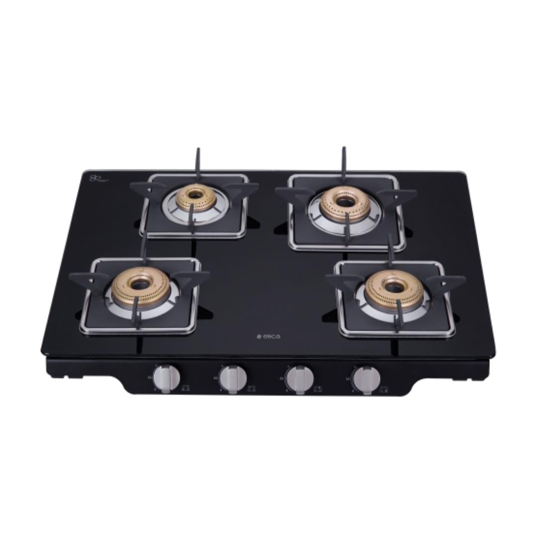 Elica 69 cm 4 Burner Cooktop SPF SERIES PATIO ICT 469 BLK S