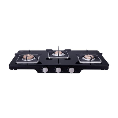 Elica 77 cm 3 Burner Cooktop SPF SERIES PATIO ICT 773 BLK