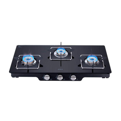 Elica 77 cm 3 Burner Cooktop SPF SERIES PATIO ICT 773 BLK