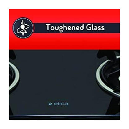 Elica 77 cm 3 Burner Cooktop SPF SERIES PATIO ICT 773 BLK