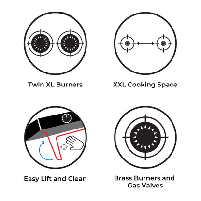 Bosch 60 cm 4 Burner Cooktop Series 4 PNP0E6W10I