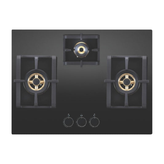 Elica 70 cm 3 Burner Hob Pro FB Series PRO FB MFC 3B 70 DX