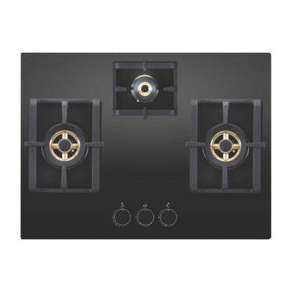 Elica 70 cm 3 Burner Hob Pro FB Series PRO FB MFC 3B 70 DX FFD
