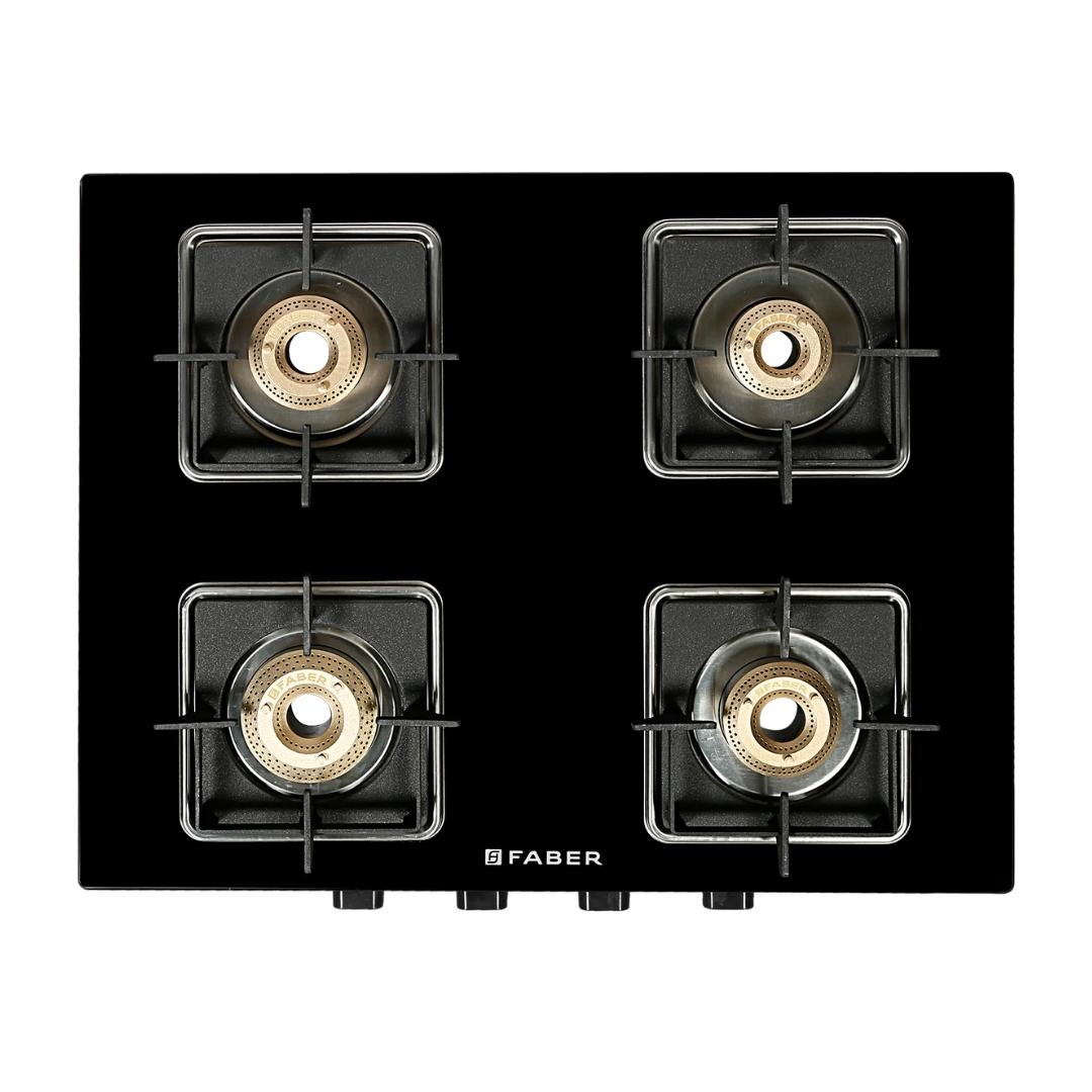Faber 63 cm 4 Burner Cooktop REMO 4BB BK