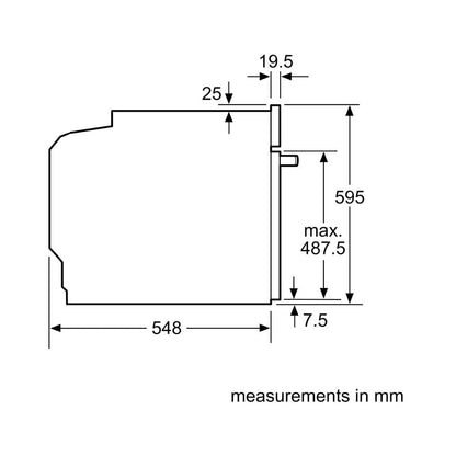 Siemens Built In Oven iQ500 HB237ABR0Z + Siemens Built-In Microwave IQ300 Series BE550LMR0I