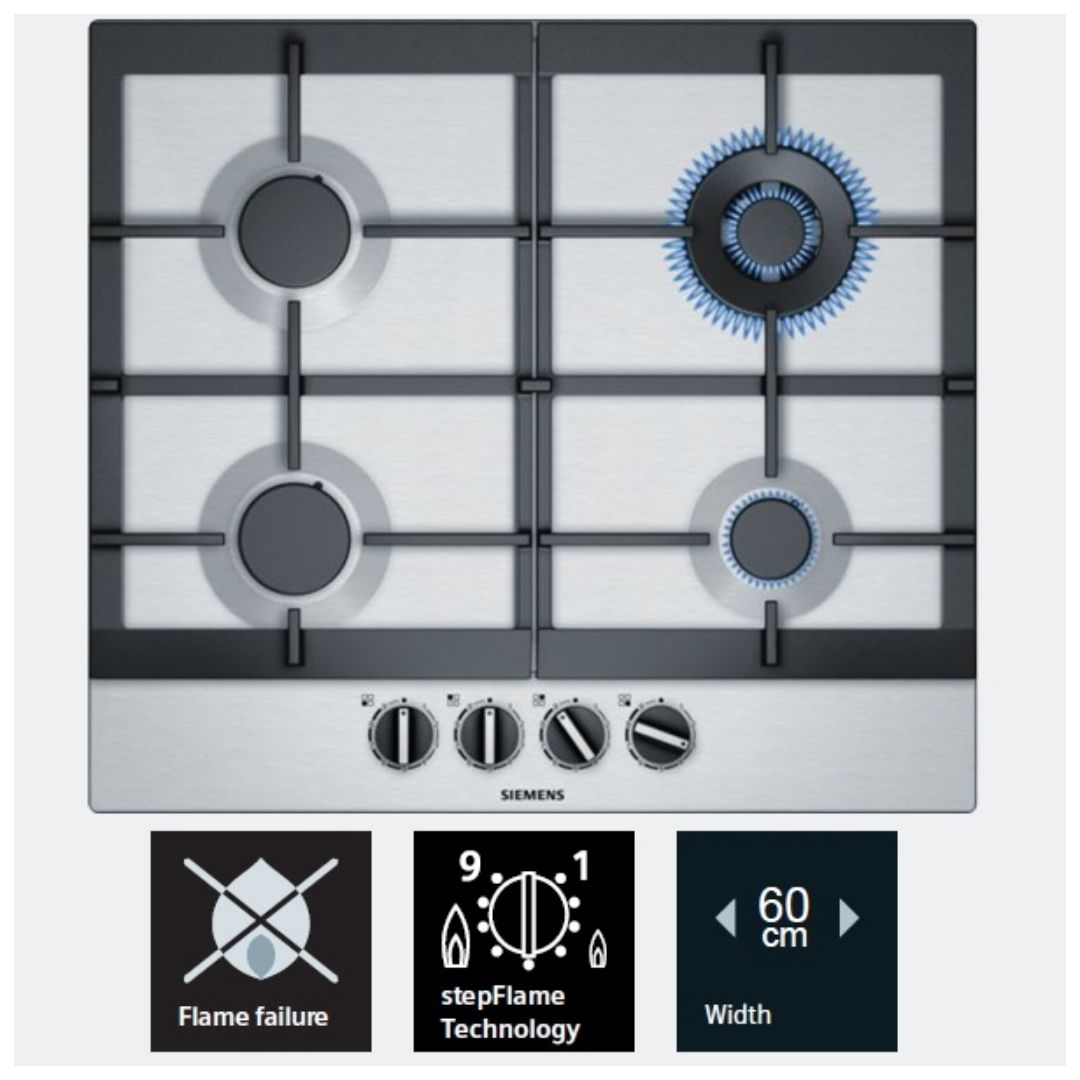 Siemens 60 cm 4 Burner Hob iQ500 Series EC6A5HB90I