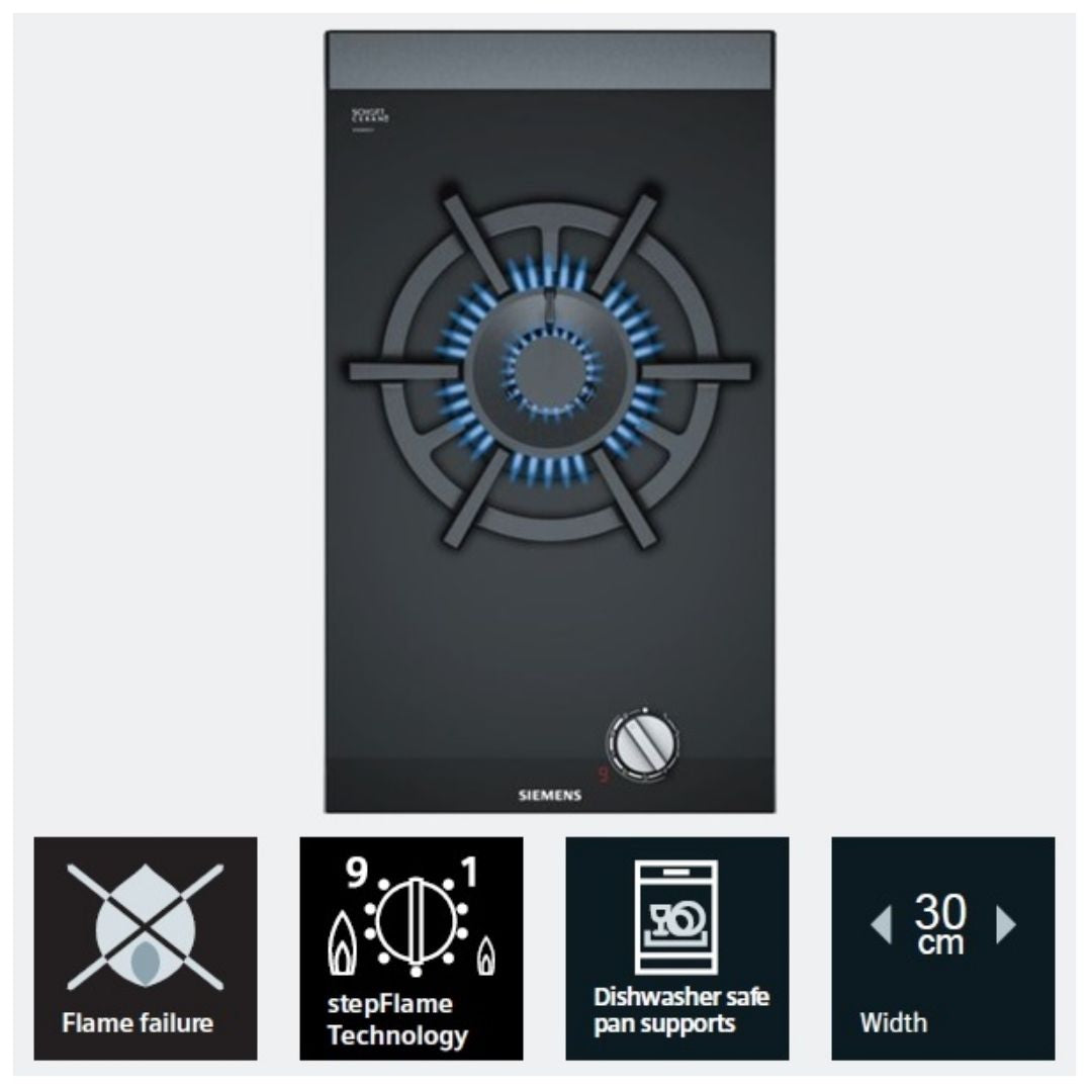 Siemens 30 cm 1 Burner Hob iQ700 Series ER3A6AD70I