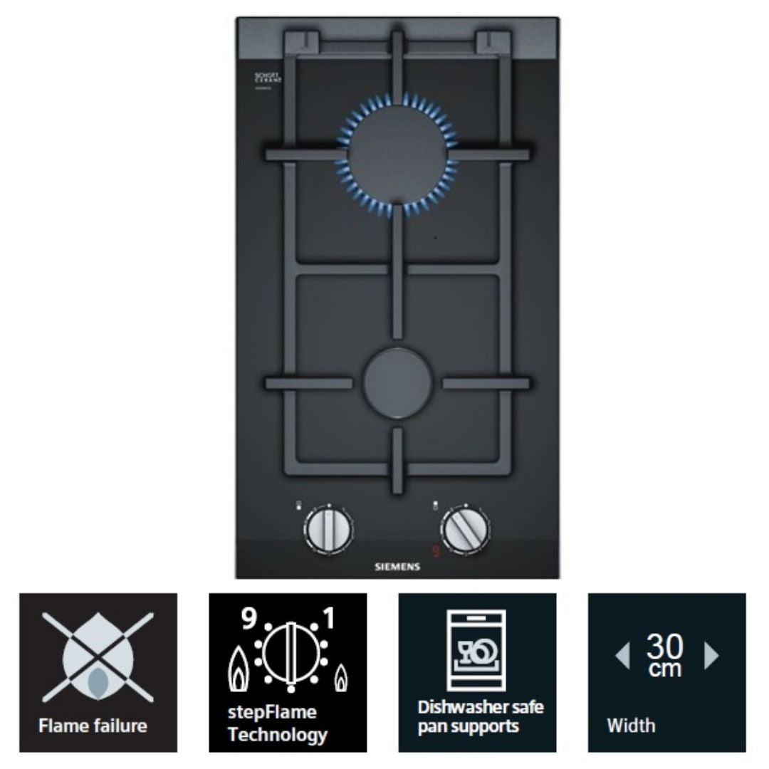 Siemens 30 cm 2 Burner Hob iQ700 Series ER3A6BD70I