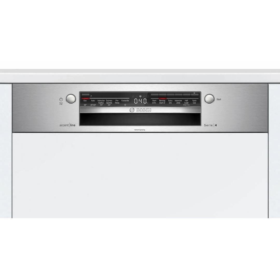 Bosch Semi Built in Dishwasher Series 4 SMI4IVS00I with 13 Place Settings