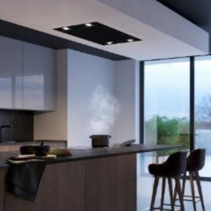 Falmec 90 cm Ceiling Mounted Chimney Stella Fresh Series STELLA 90 BLACK NRS