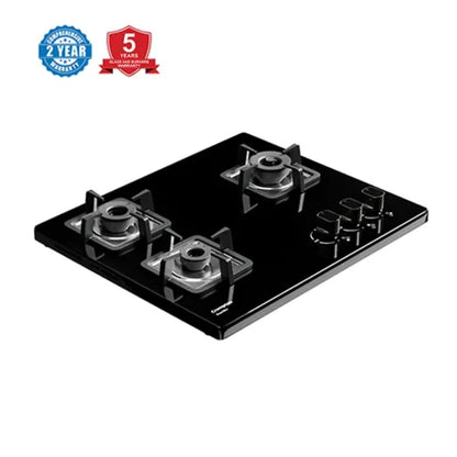 Crompton 60 cm 3 Burner Cooktop Superslim TAB-SUHB603-MBL