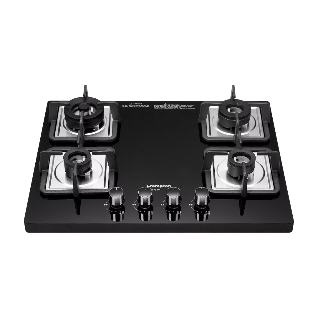 Crompton 65 cm 4 Burner Cooktop Superslim TAB-SUHB654-MBL