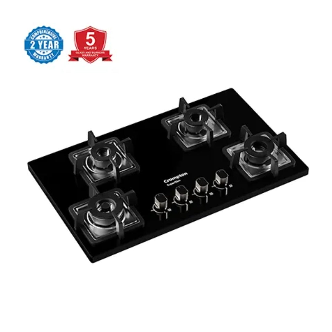 Crompton 78 cm 4 Burner Cooktop Superslim TAB-SUHB784-MBL