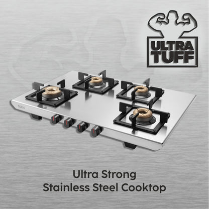 Glen 73 cm 4 Burner Cooktop Ultra Tuff Series ULTRA TUFF 1054 UT SS
