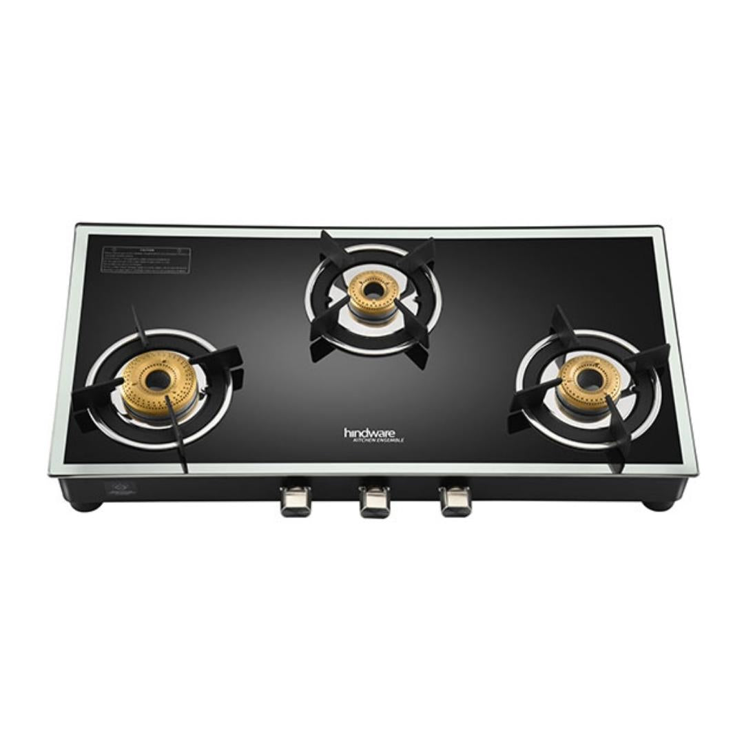 Hindware 77 cm 3 Burner Cooktop Vego Series VEGO 3B