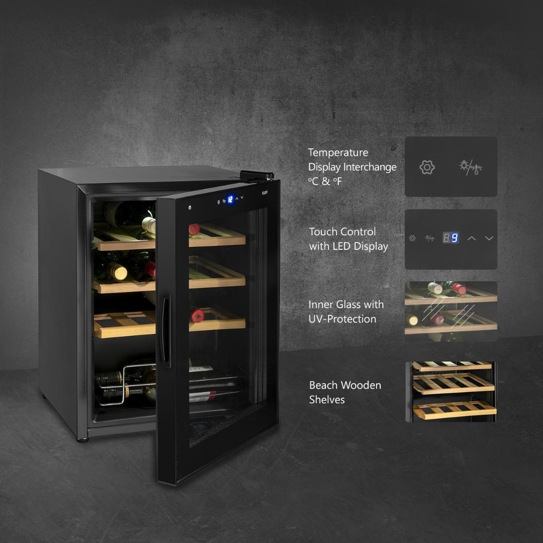 Kaff Free Standing Wine Cooler WC 42 BW
