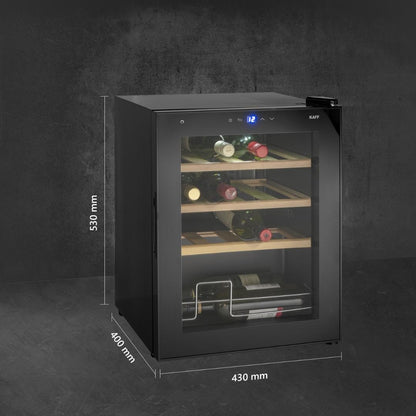 Kaff Free Standing Wine Cooler WC 42 BW