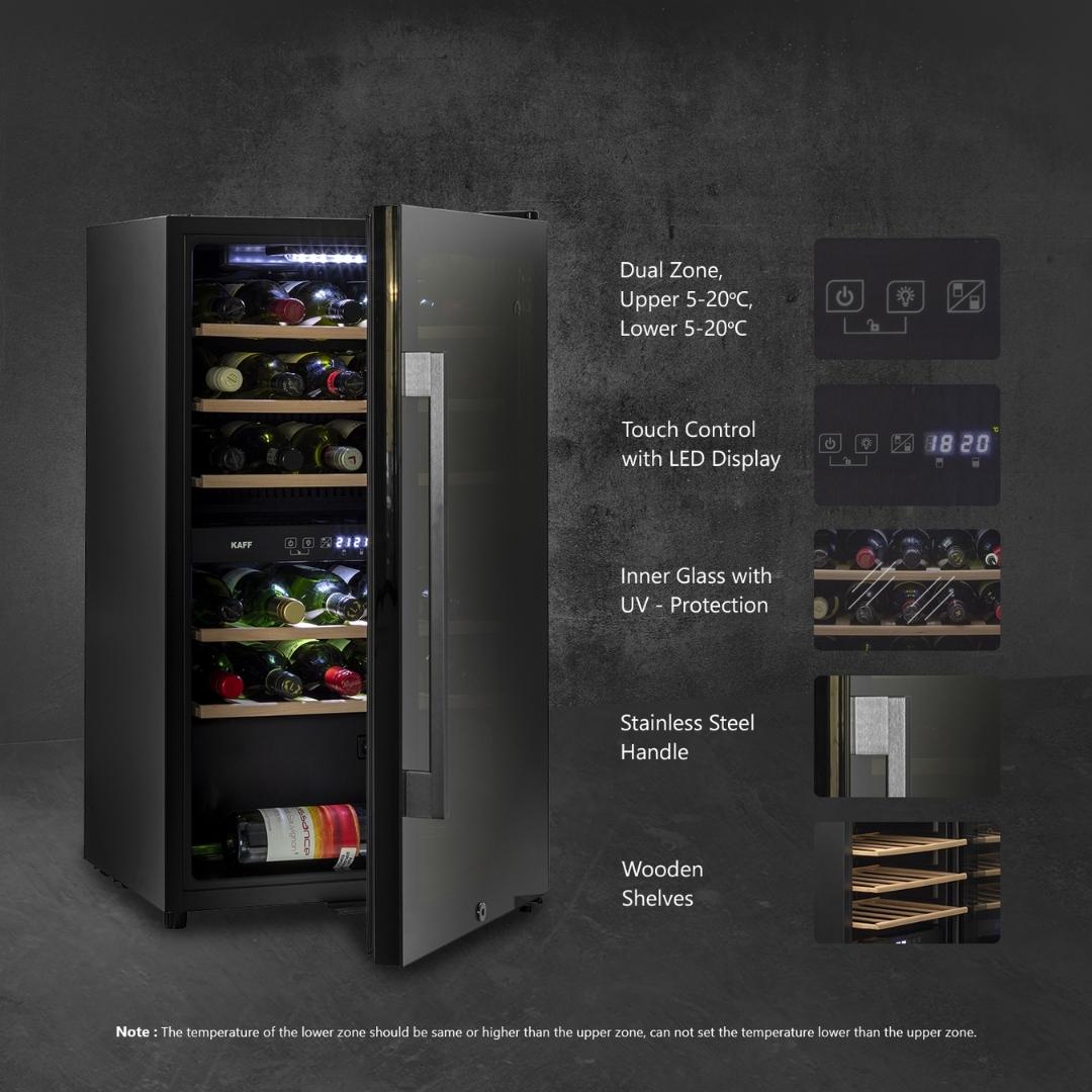 Kaff Free Standing Wine Cooler WC 76 DZ