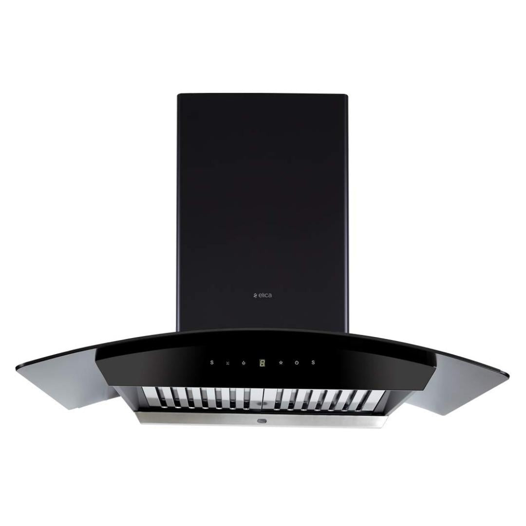 Elica 90 cm Wall Mounted Chimney Auto Clean Series WDAT HAC 90 MS NERO