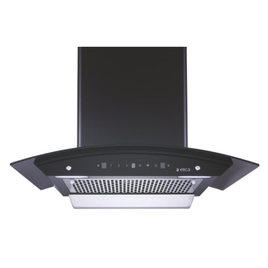 Elica 60 cm Wall Mounted Chimney Filterless Series WDFL 606 HAC MS NERO