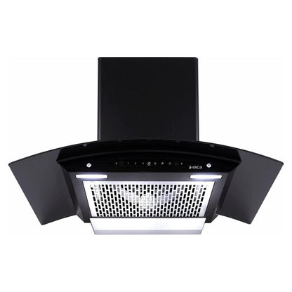 Elica 90 cm Wall Mounted Chimney Filterless Series WDFL 906 HAC MS NERO