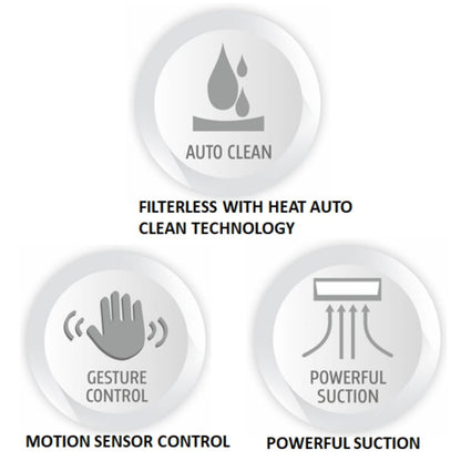 Whirlpool 60 cm Wall Mounted Chimney Auto Clean Series VFL 601 HAC