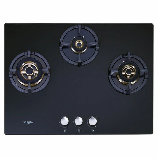 Whirlpool 70 cm 3 Burner Hob Elite Pro Series ELITE PRO BRASS HDMC 703 FFD