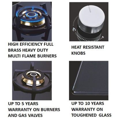 Whirlpool 90 cm 5 Burner Hob Elite Pro Series ELITE PRO BRASS HDMC 905